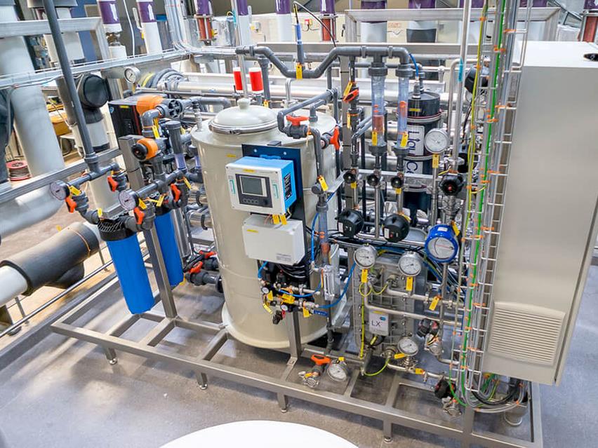 EDI making purified water within pharma industries