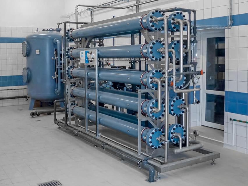 Nanofiltration unit used for process water 