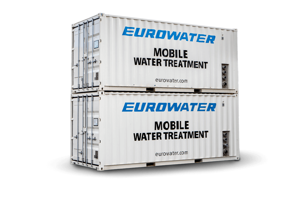 Traitement de l'eau dans un conteneur d'Eurowater