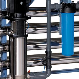Pressure vessels at reverse osmosis made in stainless steel