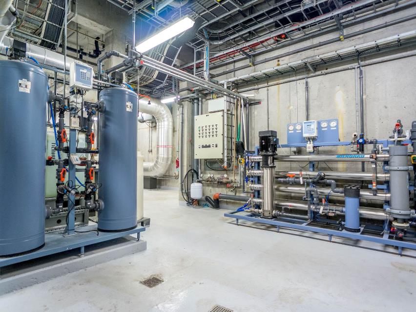 Reverse osmosis used for chemical-free make-up water at power plant
