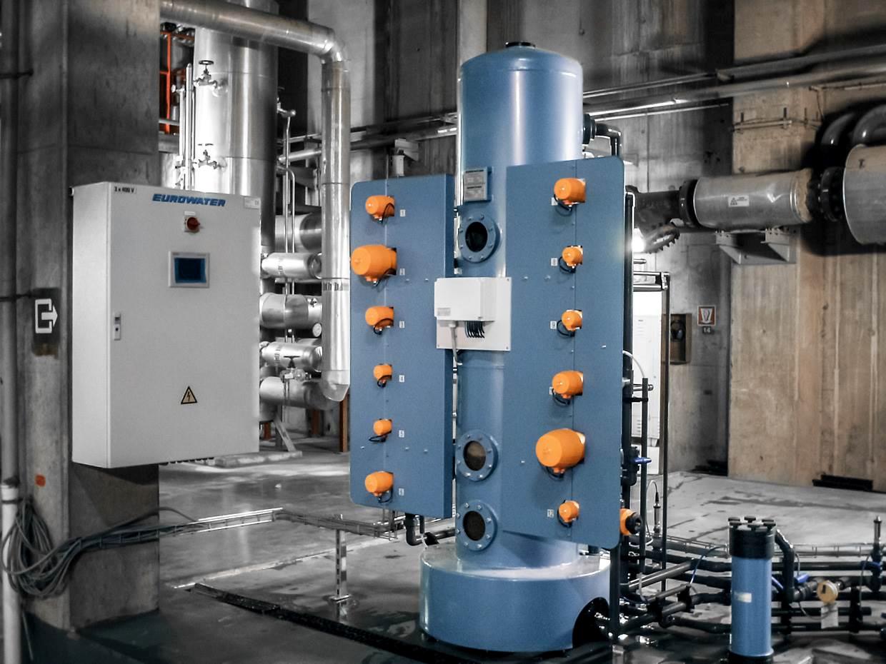 Mixed-bed for polishing of demineralized water