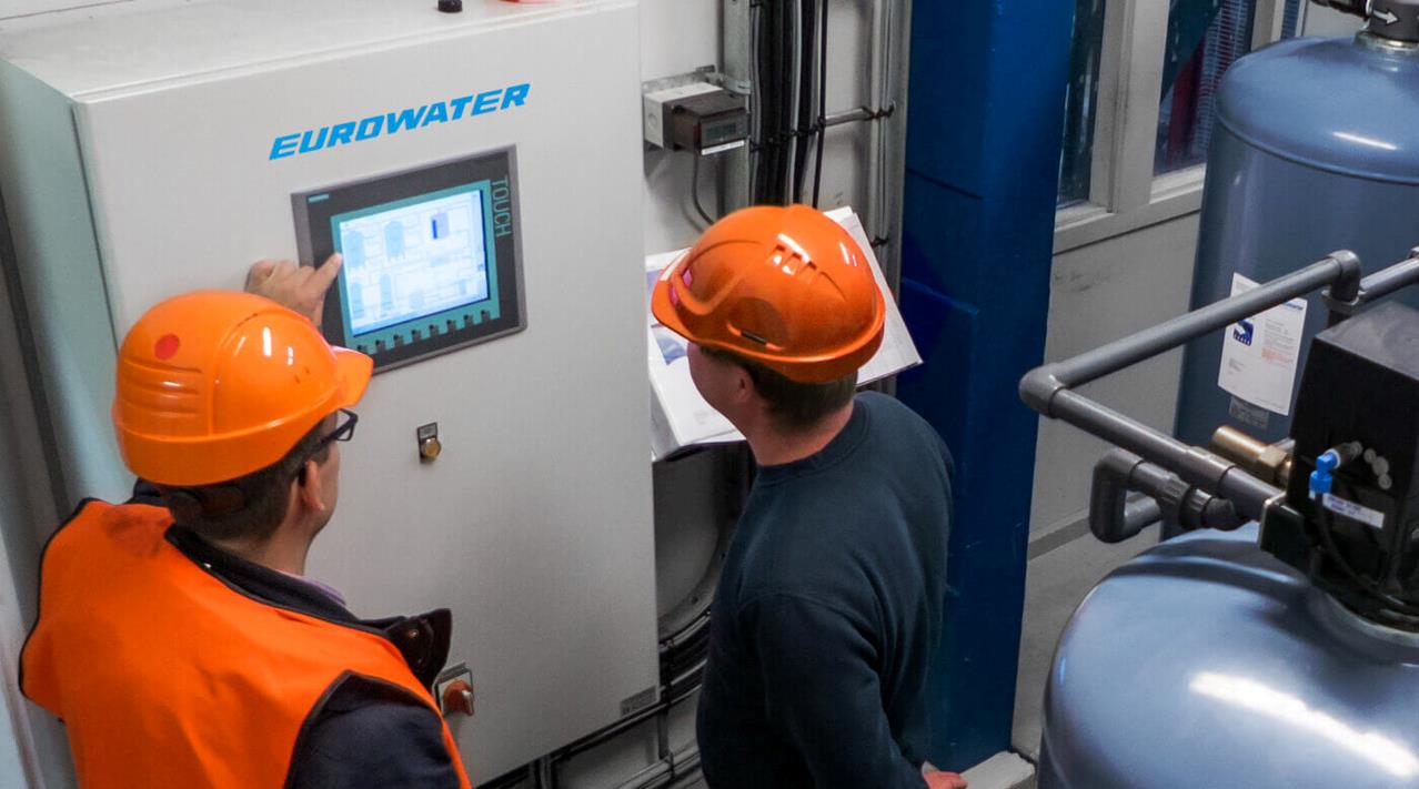 PLC control panel from Eurowater